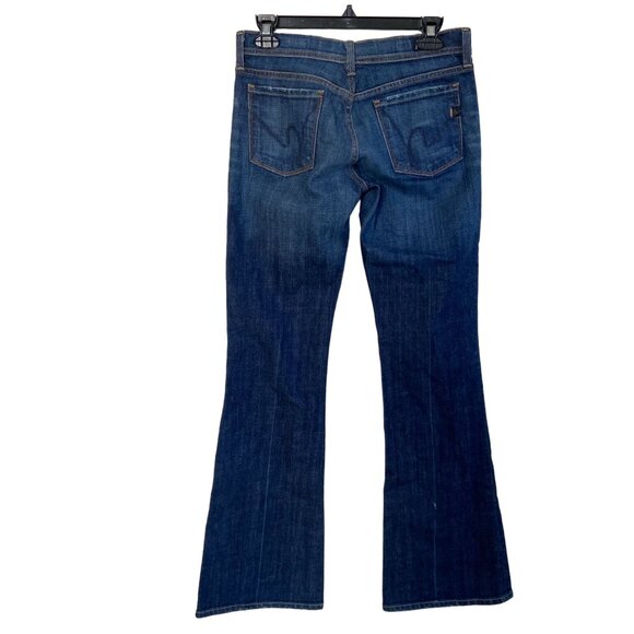 COH Citizens of Humanity Jeans Ingrid 002 Low Waist Flare Size 28x33.5 Dark Wash - Picture 4 of 9